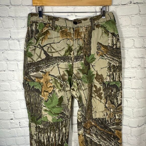 Vintage Wall’s Outdoor Camo Pants Men's 34-36 Real Tree Hunting Hiking Outdoors - Picture 2 of 14